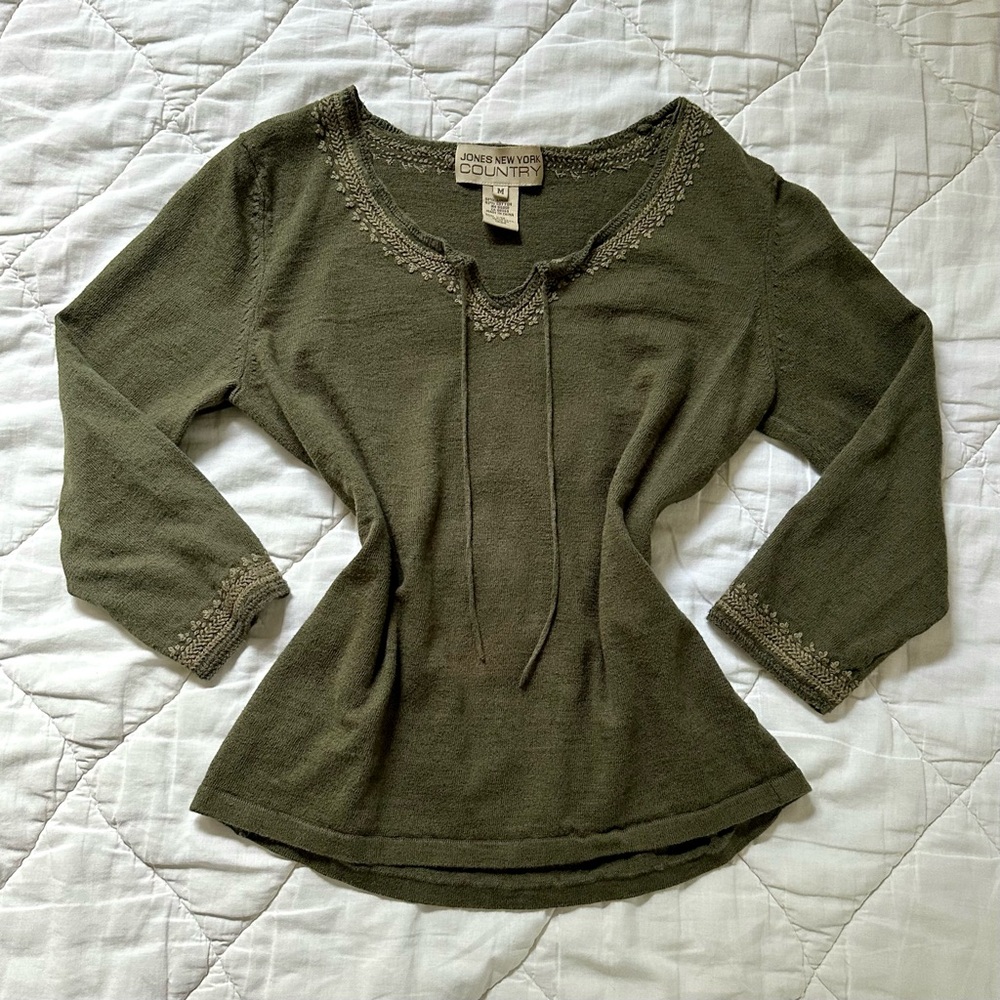 Y2K Peasant Top